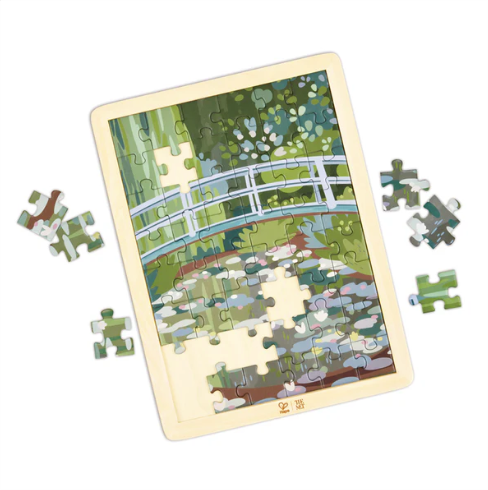 Hape Monet Water Lily Garden Puzzle inspired by The Met