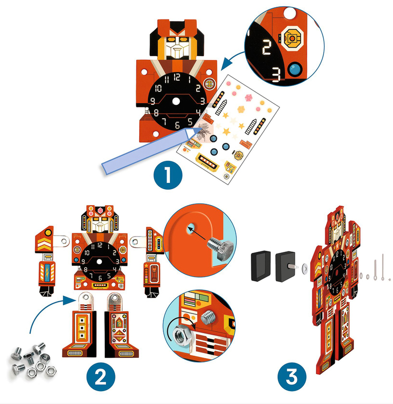 Djeco DIY Robotime Clock Art & Craft