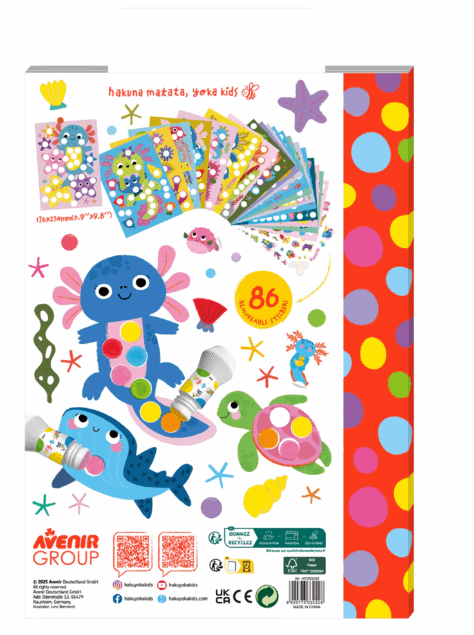 Haku Yoka Dots 4 Fun Colouring Book Axolotl