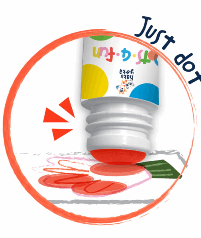 Haku Yoka Dots 4 Fun Dot Marker 5pc