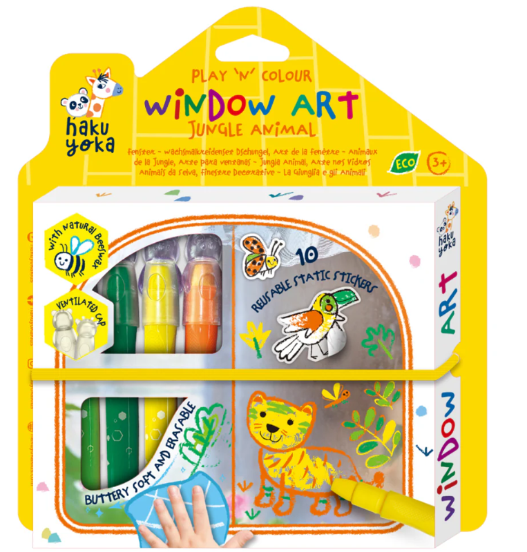Haku Yoka Window Art Jungle Animal