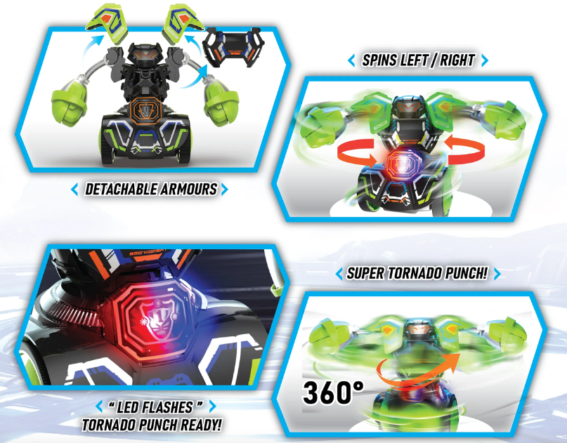 Silverlit Robo Kombat Spin Battle 2 Pack R/C