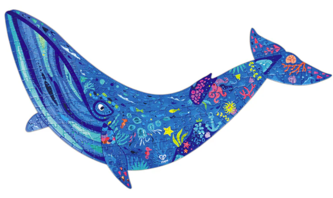Hape Humpback Whale Shimmer Floor Puzzle 200pc