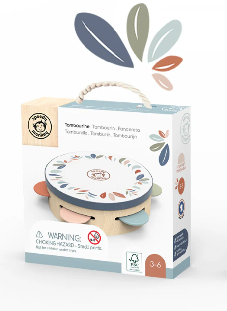 Speedy Monkey Tambourine musical instrument