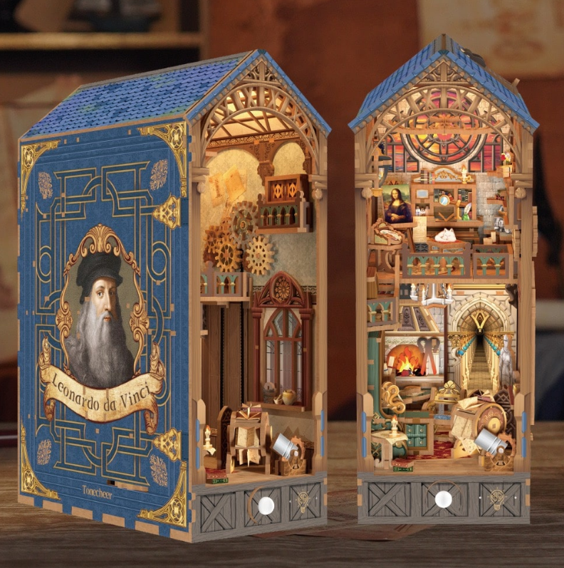 Tonecheer Leonardo Da Vinci Book Nook