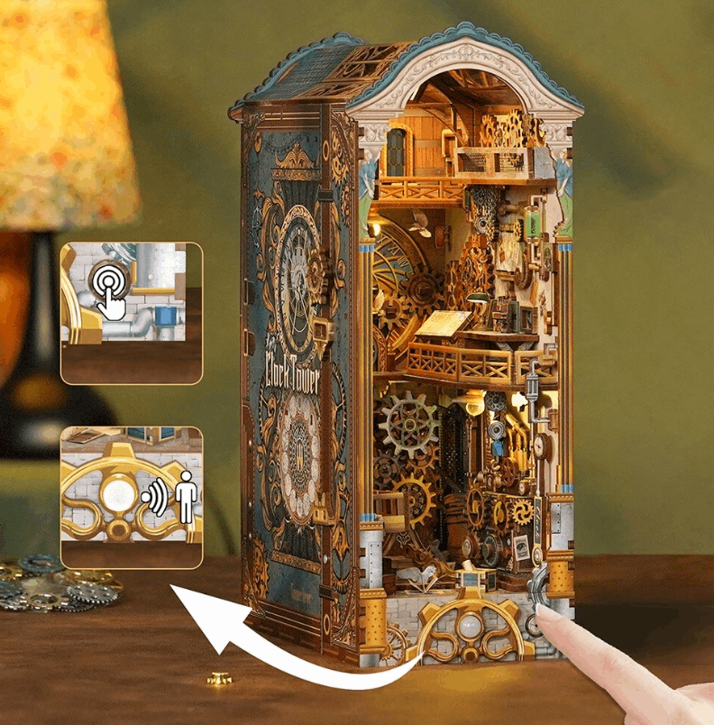 Tonecheer Clock Tower Book Nook
