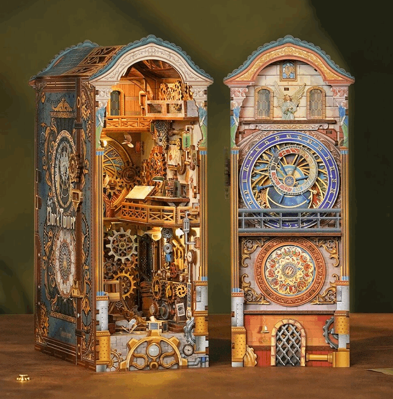 Tonecheer Clock Tower Book Nook