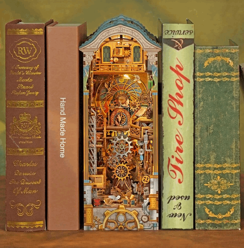 Tonecheer Clock Tower Book Nook