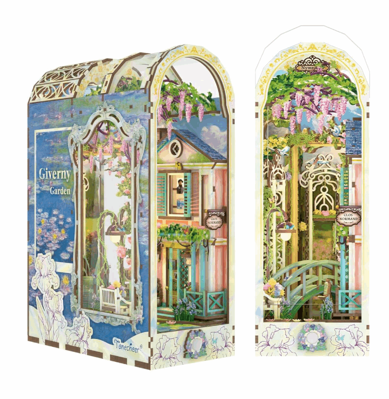 Tonecheer Giverny Garden Large Book Nook