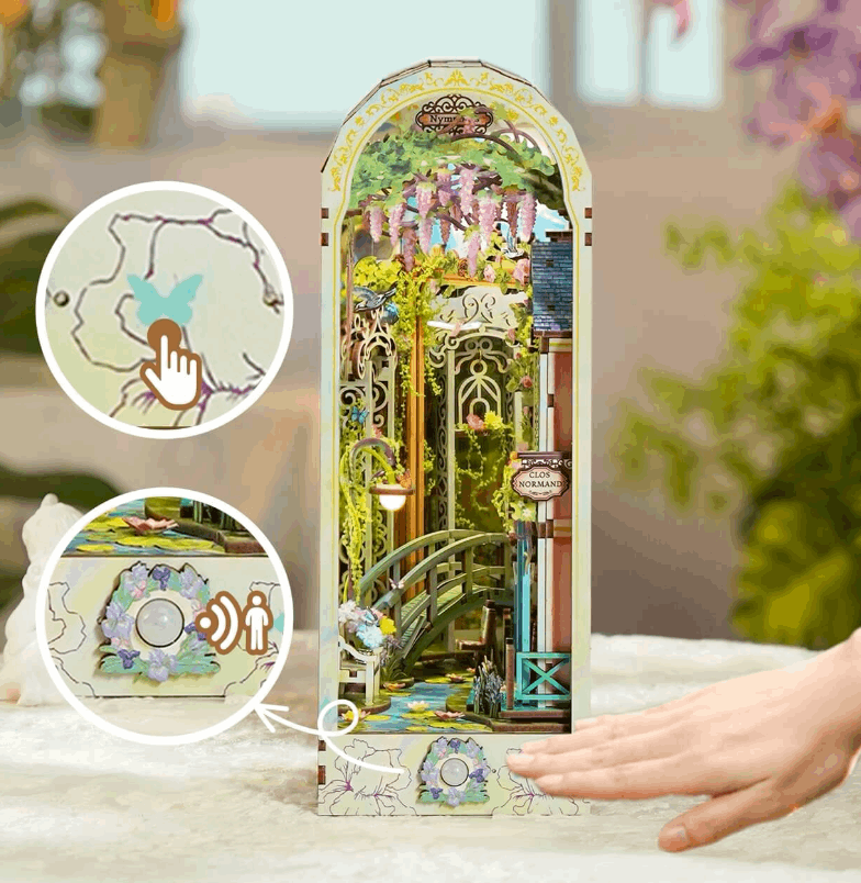 Tonecheer Giverny Garden Large Book Nook