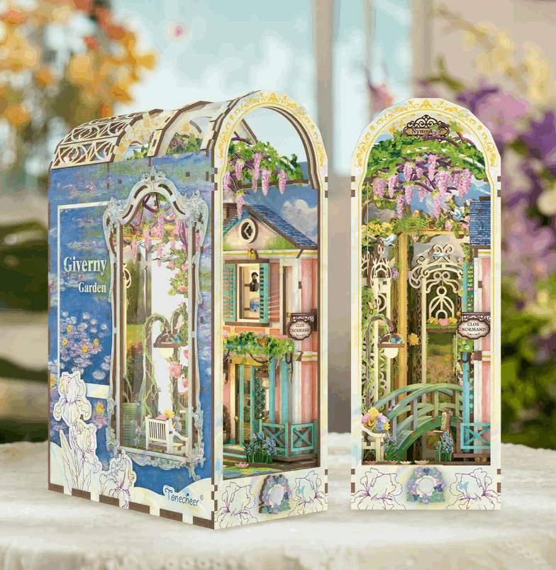 Tonecheer Giverny Garden Large Book Nook