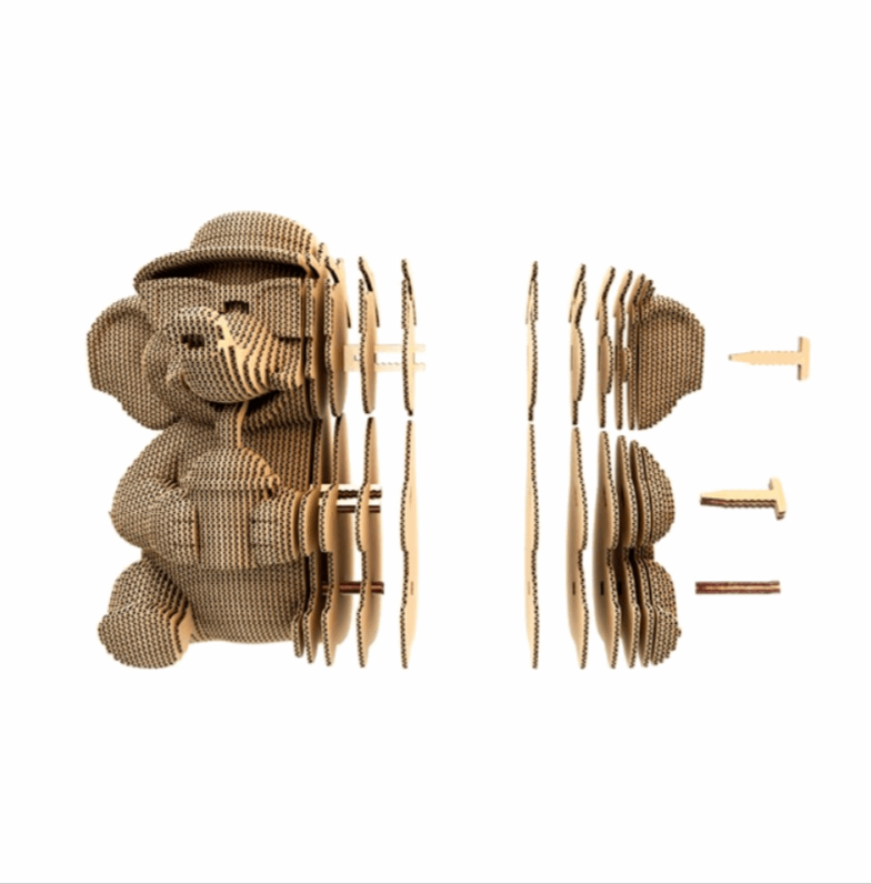 Cartonic Safari Trio 3 in 1 3D Puzzles