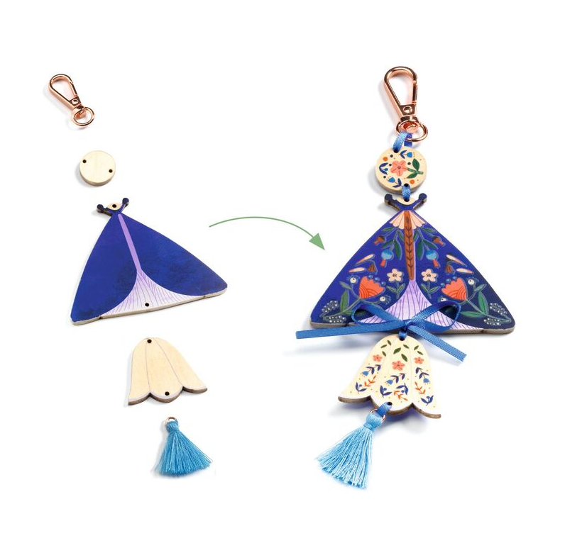 Djeco DIY Butterflies Bag Charms Art & Craft Kits