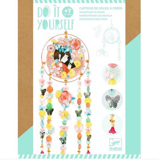 Djeco DIY Dancing Butterflies Suncatcher Art & Craft Kits