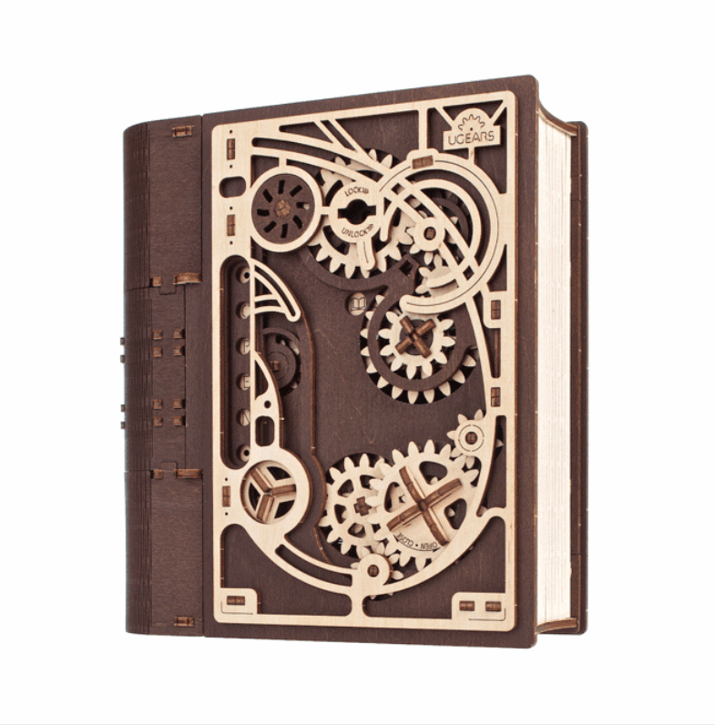 UGears Book of Secrets Wooden Construction Set