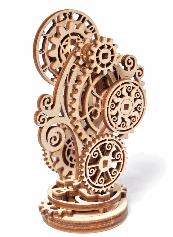 UGears Steampunk Clock 2.0 Wooden Construction Set
