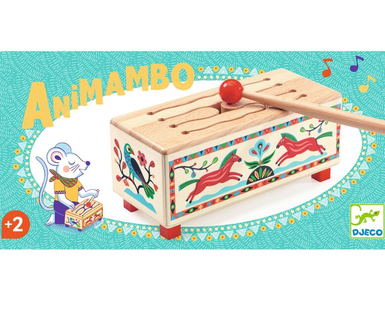 Djeco Animambo Wooden Drum musical instrument