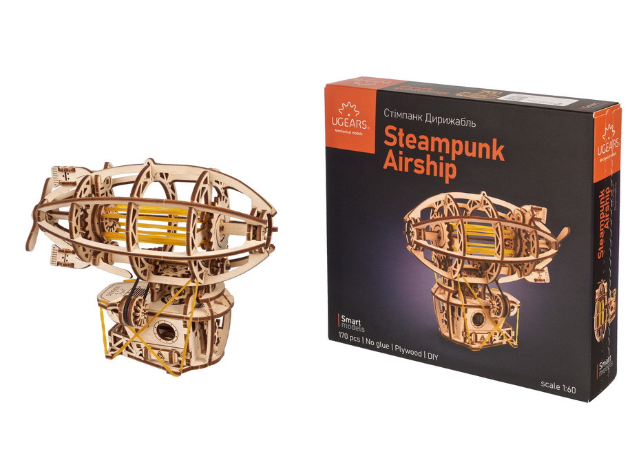 UGears Steampunk Clock 2.0 Wooden Construction Set