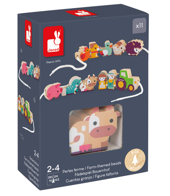 Janod Stringable Farm Beads Baby & Toddler