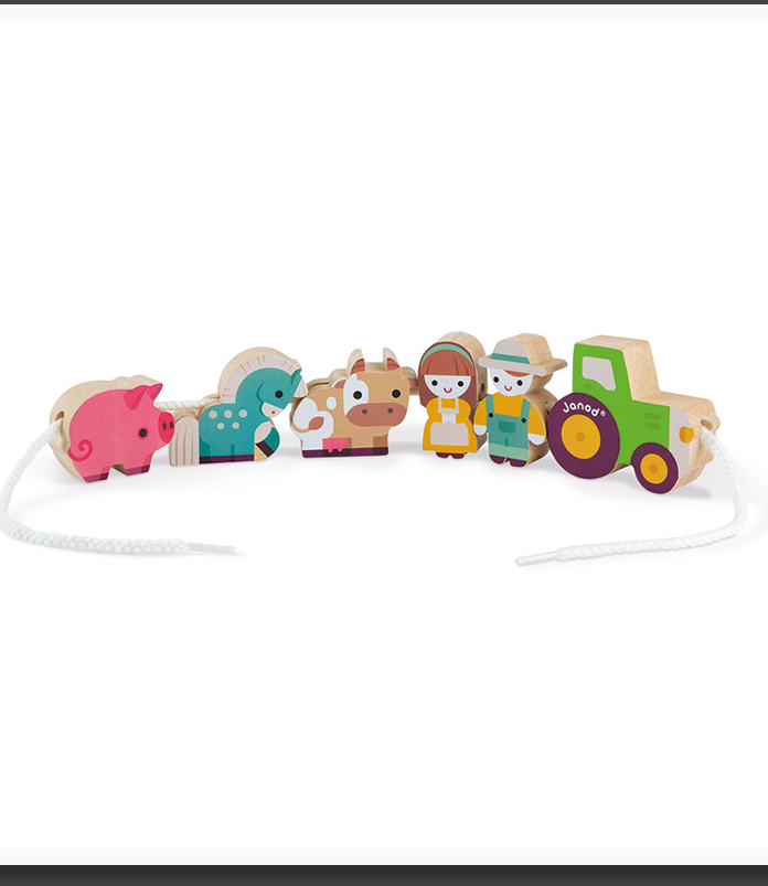 Janod Stringable Farm Beads Baby & Toddler