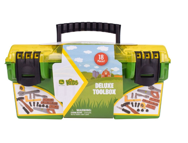 John Deere 18pc Deluxe Toolbox creative play