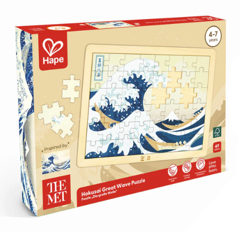 Hape Hokusai Great Wave Puzzle 49pc