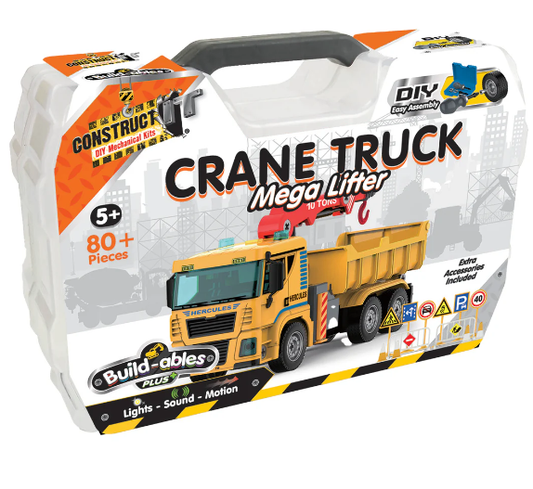 Construct IT Build-ables Plus Crane Truck Mega Lifter Construction