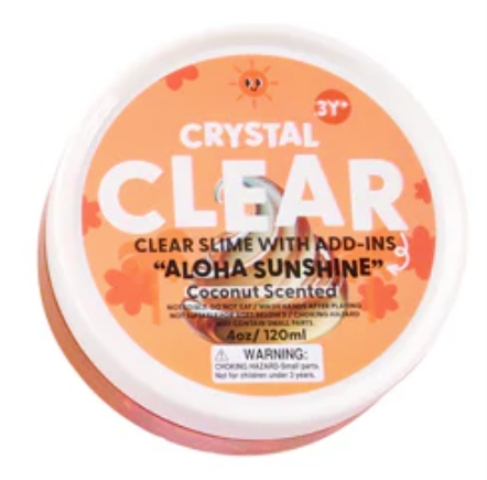 J'Adore Clear Slime with Add-Ins