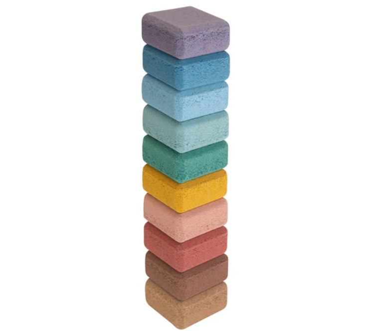 Korko Nature Rainbow Cork Block Set 10pc