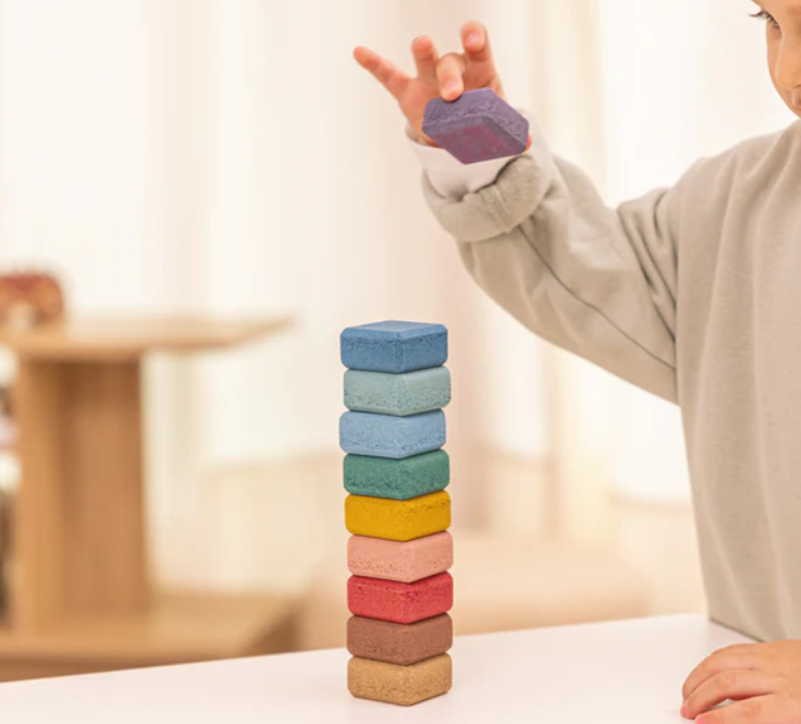 Korko Nature Rainbow Cork Block Set 10pc