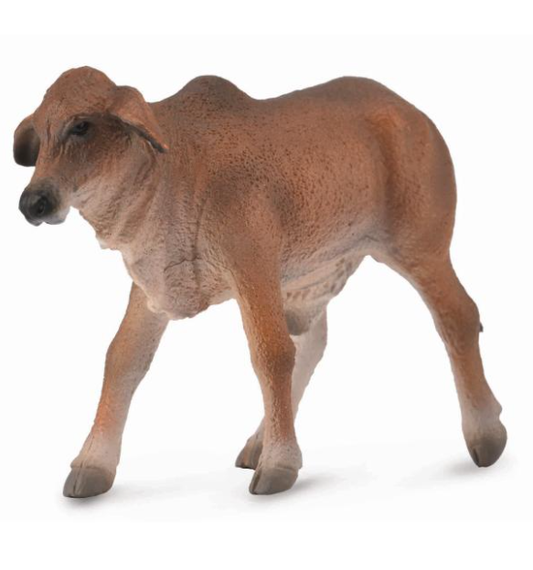 Collecta Brahman Calf Standing Red