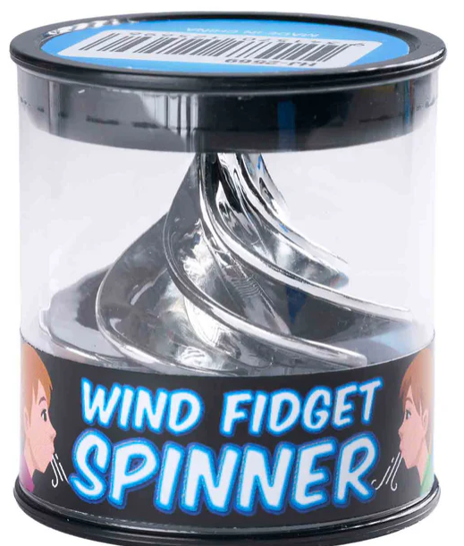 Heebie Jeebies Wind Fidget Spinner Silver fidget spinner