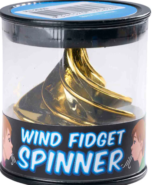 Heebie Jeebies Wind Fidget Spinner Gold fidget spinner