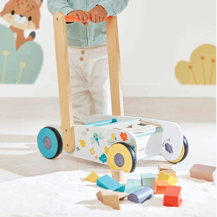 Janod Pure Walker with Blocks