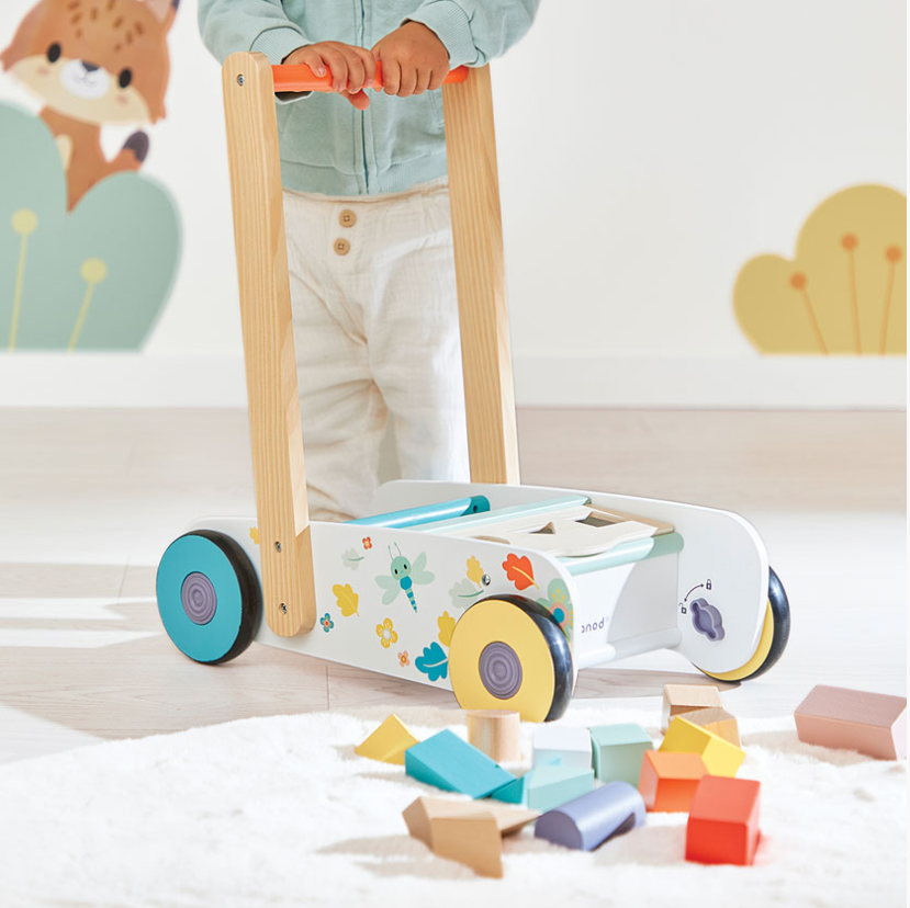 Janod Pure Walker with Blocks