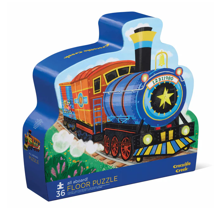 Crocodile Creek All Aboard Floor Puzzle 36pc