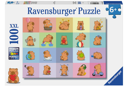 Ravensburger Cute Capybara Puzzle 100pc