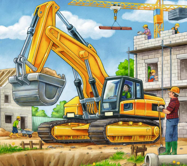 Ravensburger Large Construction Vehicles 3x49pc
