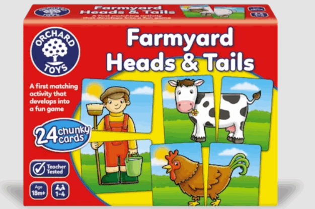 Orchard Toys Farmyard Heads and Tails Board Game