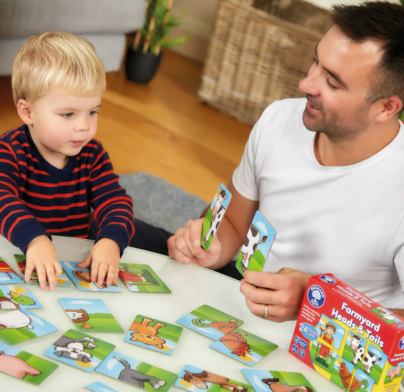 Orchard Toys Farmyard Heads and Tails Board Game