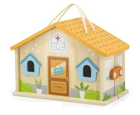 Viga Toys Pet Vet Hospital Pretend Play