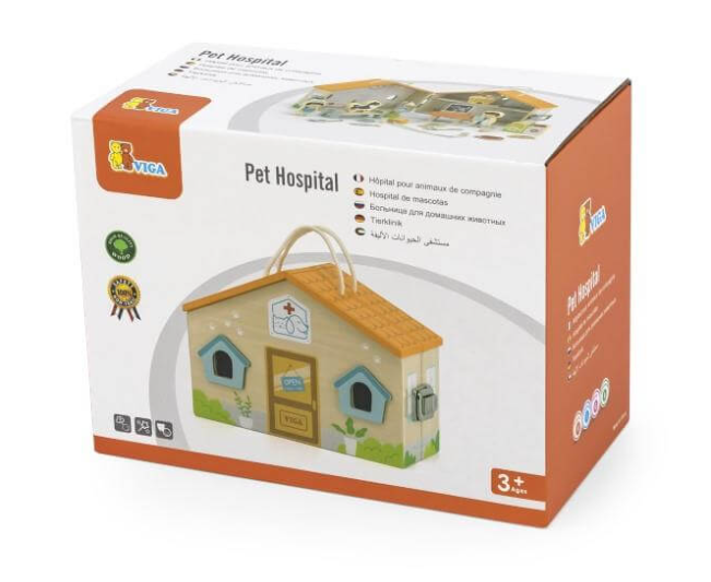 Viga Toys Pet Vet Hospital Pretend Play