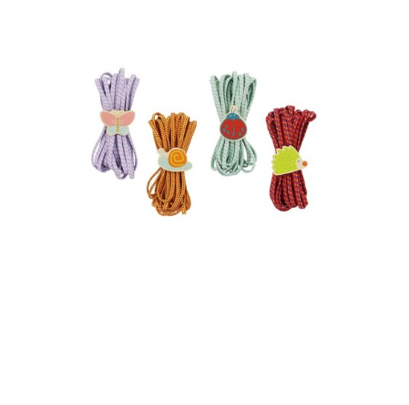 Kaper Kidz Jump Rope Elastics with Wooden Spring Animal Outdoor Play
