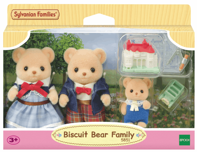Sylvanian Families Biscuit Bear Family