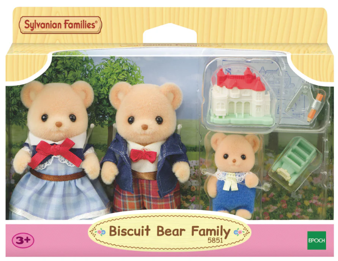 Sylvanian Families Biscuit Bear Family