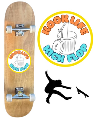 Kook Life Kick Flop Skateboard skateboard