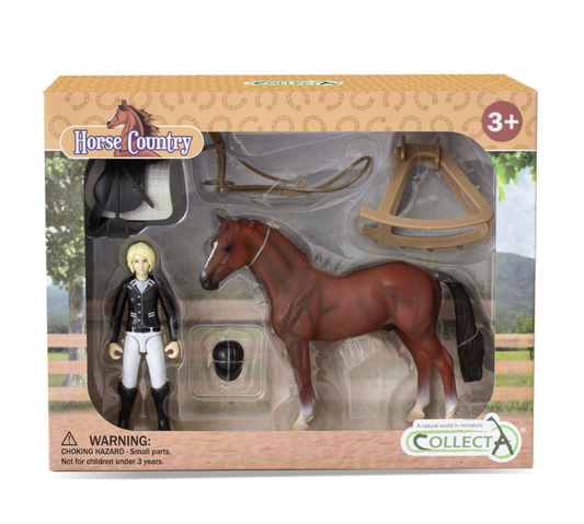 Collecta Lady Tournament Rider & Accessories horse toy