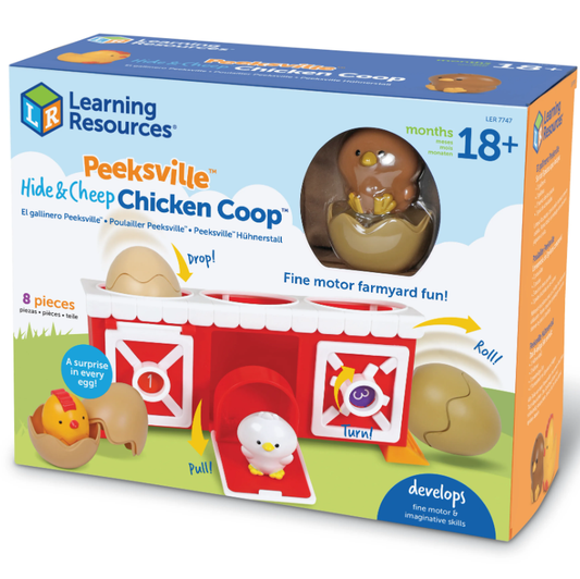 Learning Resources Peeksville Hide & Cheep Chicken Coop