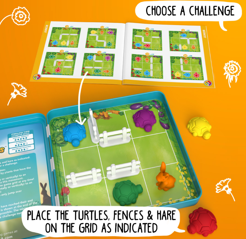 Smart Games Turtle Tactics Magnetic Travel Game Board Game