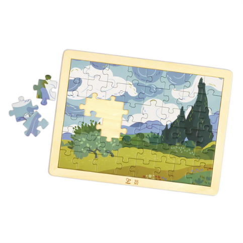 Hape Van Gogh Cypresses Puzzle 49pc